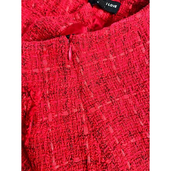 GENERATION LOVE Bunnie Tweed Shorts in Red Sz 10 NWT - Picture 5 of 9